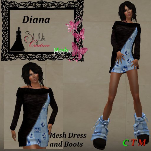 Diana bleu Mickey