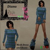Diana Tartan Bleu