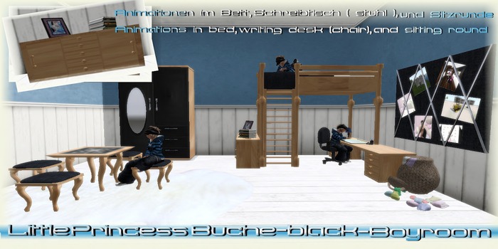 Little Princess-Buche black (Kinderzimmer)