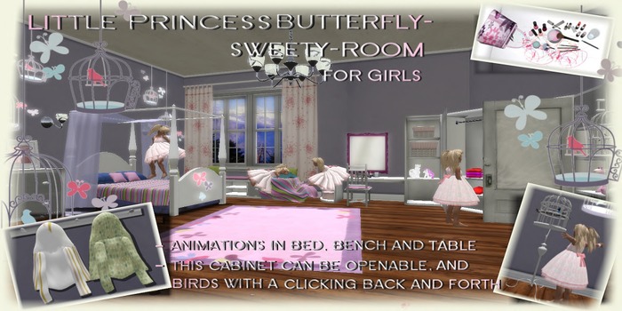 Little Princess Butterfly-Sweet-Room-Girl