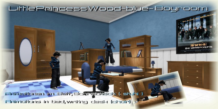 Little Princess-Wood Blue (Kinderzimmer)
