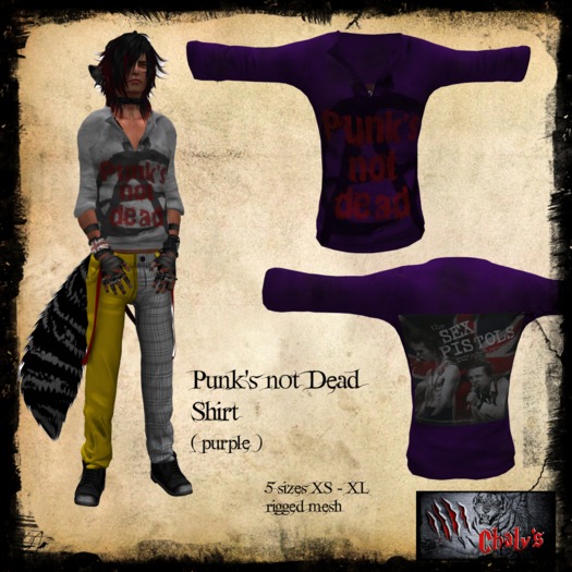 :: Chaly's:: Punk's not dead (purple)