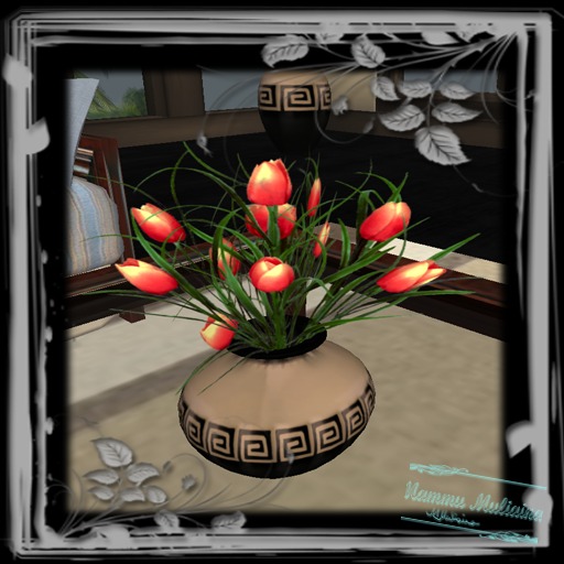 tulips small vase 