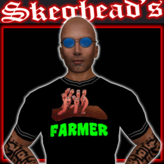 BLACK SHORT SLEEVE WORM FARMER SHIRT  jacket layer, full edit