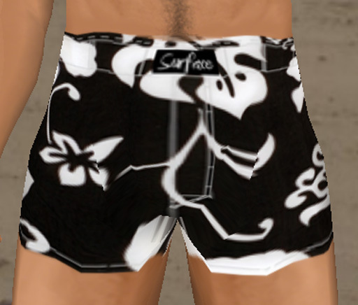Surface Black Hibiscus Boxers