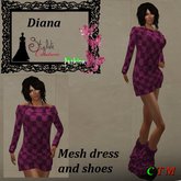 Diana Damier Aubergine