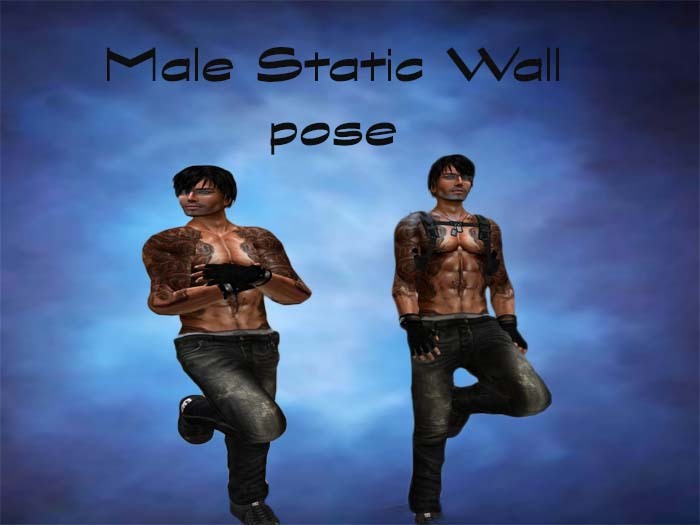 Static Male Wall Lean 