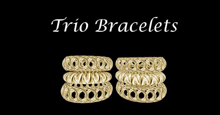 Trio Bracelets Gold