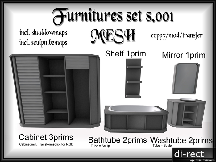 Furnitures set s.001 mesh
