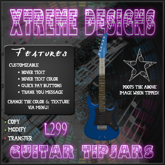 Guitar TipJar -Flat-Stand- 