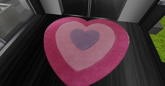 heart rug