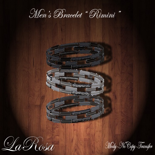 LaRosa Jewelry Men's Bracelet Rimini Silver