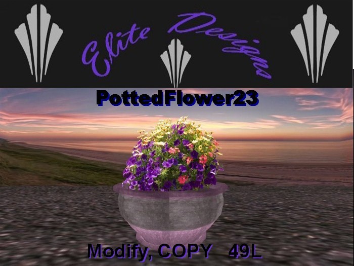 ~ LOW PRIM POTTED PLANT 23~