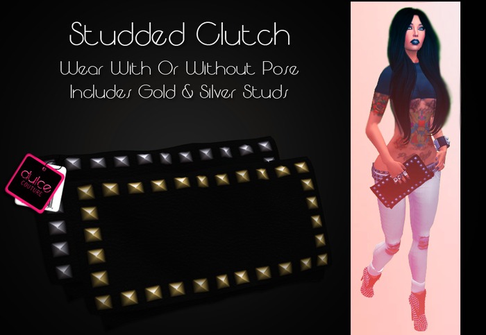 [D.Co] Studded Clutch - Black