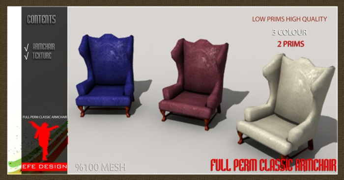 Classic Armchair -Full Perm EFE DESIGN