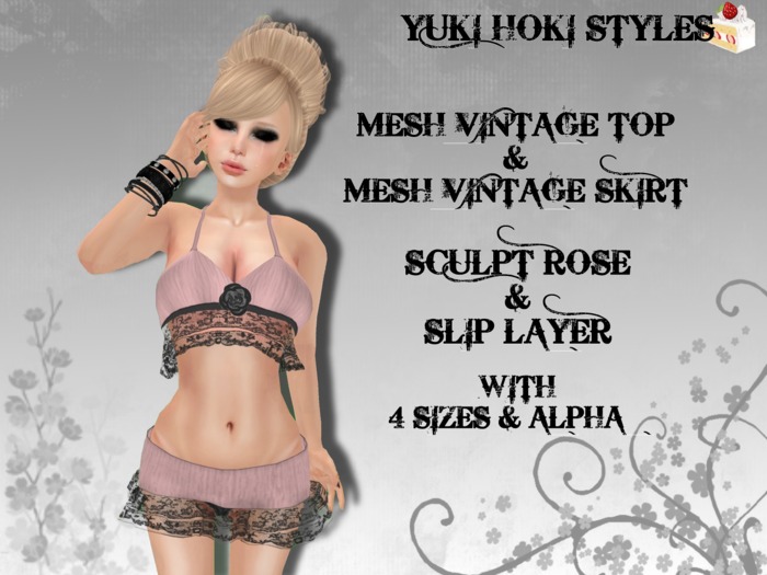 YHS Mesh Vintage Rose Rose