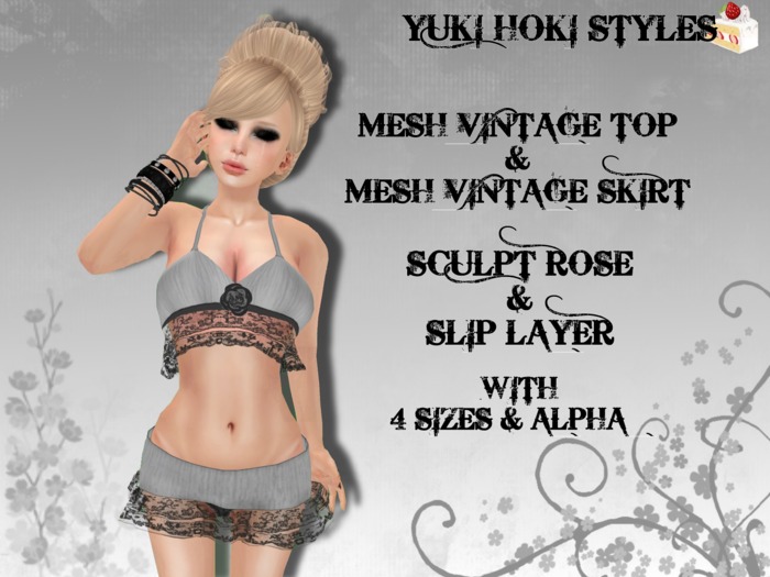 YHS Mesh Vintage Rose Mouse