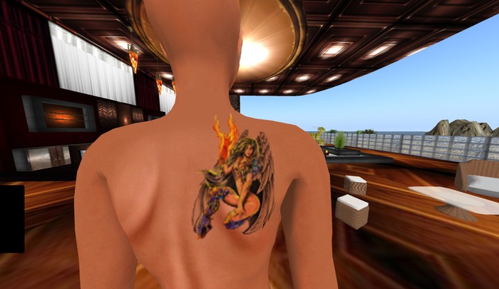 angel tattoo boxed