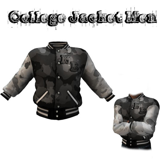 Collegejacketmen (tarn grey)