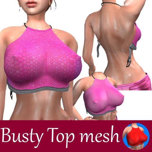 Busty Top mesh (red)