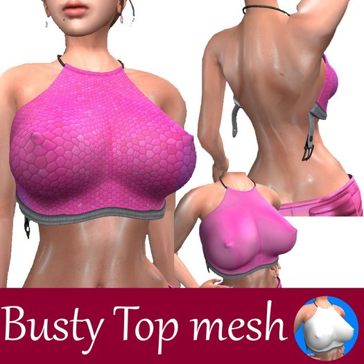 Busty Top mesh (white)