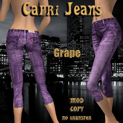 Capri Jeans Grape