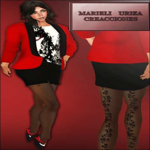 M.U  BLACK & RED