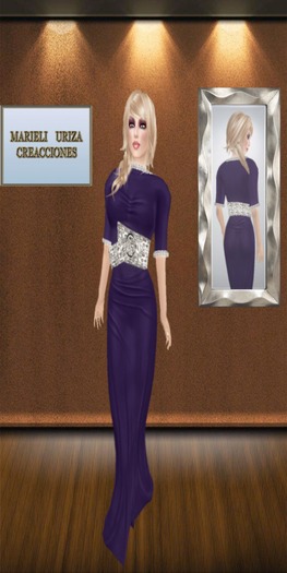 M.U LUCIA PURPLE DRESS