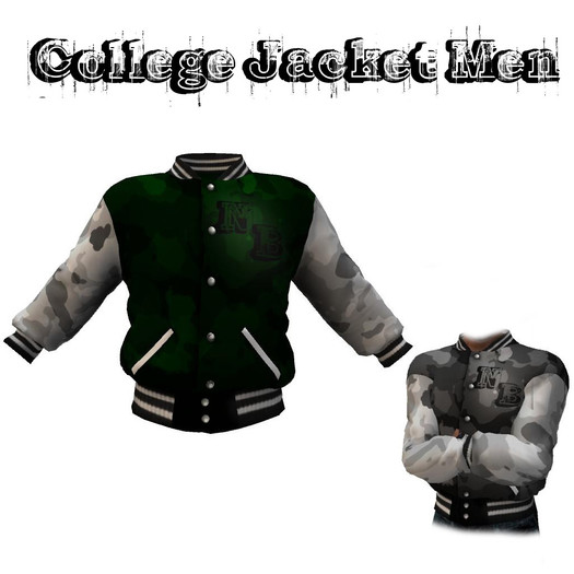 Collegejacketmen (tarn green)