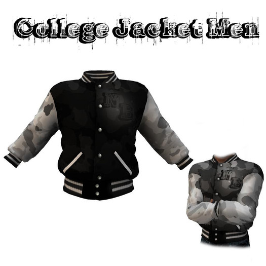 Collegejacketmen (tarn black)