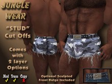 Jungle Wear - "STUD" Cut Offs  (Camo2)