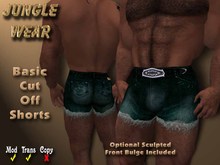 Jungle Wear - "STUD" Jeans Grunge (Black/Black Belt)