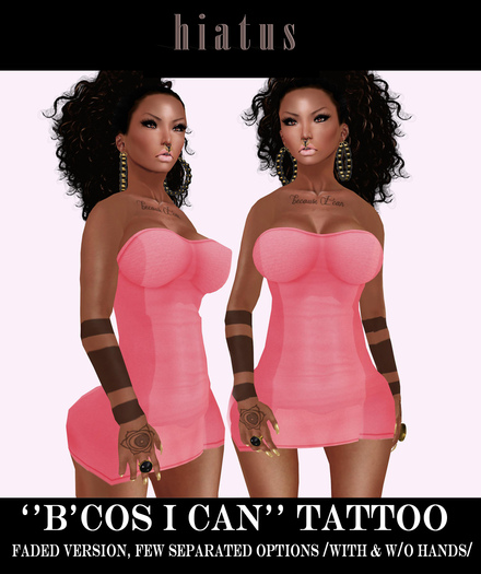 -- h i a t u s --  B'cos I Can
