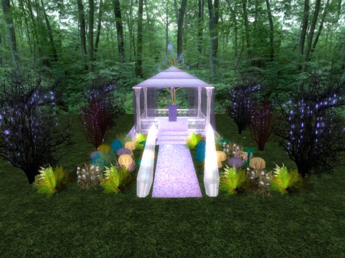 Fairy Wedding Gazebo - Purple