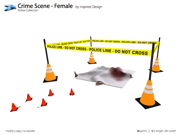 Inspired Design - Police Prop Series - Female Victim Murder Scene (Shooting)
