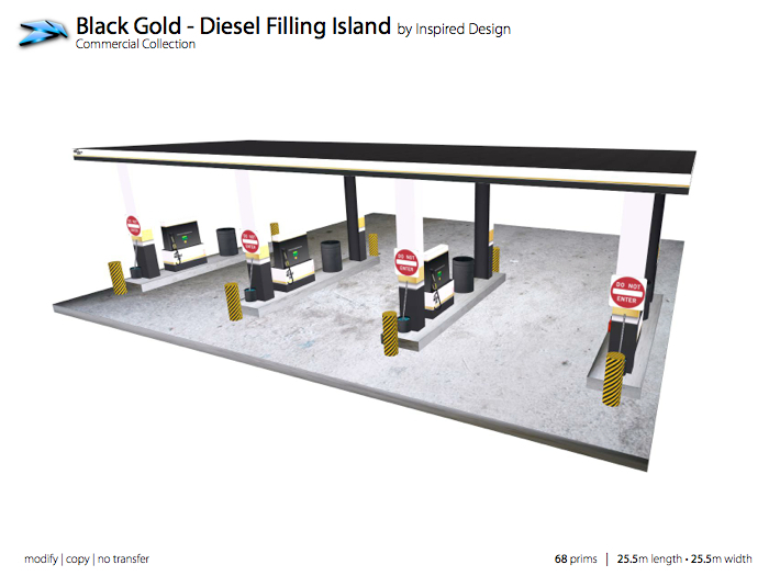 Inspired Design - Black Gold Travel Center - Diesel Filling Fuel Island