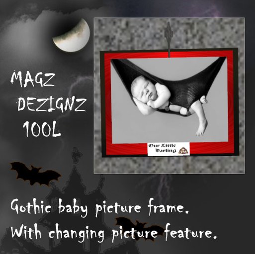 MAGZ DEZIGNZ Gothic Baby Picture frame