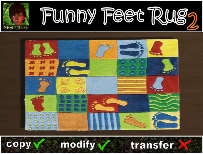 Funny Feet Rug 2
