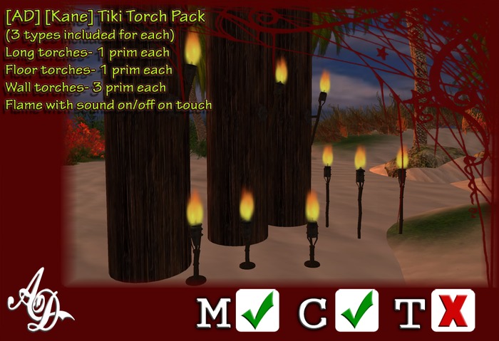 [AD] [Kane] Tiki Torch Pack (BOXED)