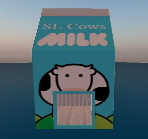 Milk Carton Shop / Store / Stall - Low Prim