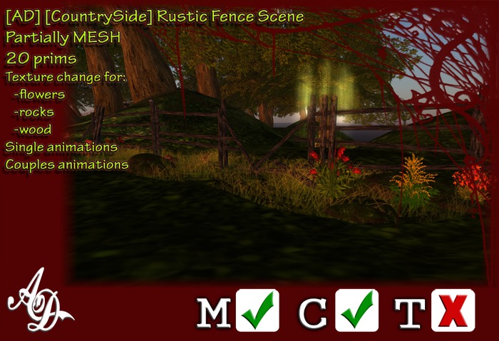 [AD] [CountrySide] Rustic Fence Scene
