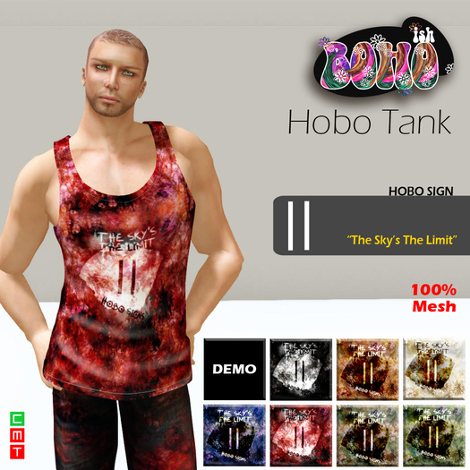BOHOish - HOBO Collection Tank Red (Sky's the limit)