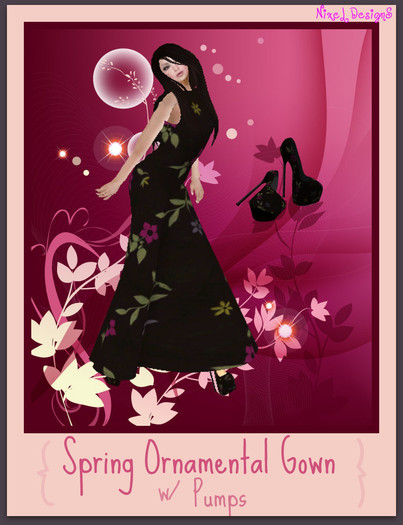 Spring Ornamental Gown Set~NixeL DesignS