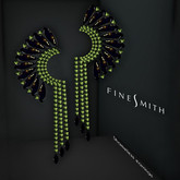 FINESMITH Shameless green earrings touch