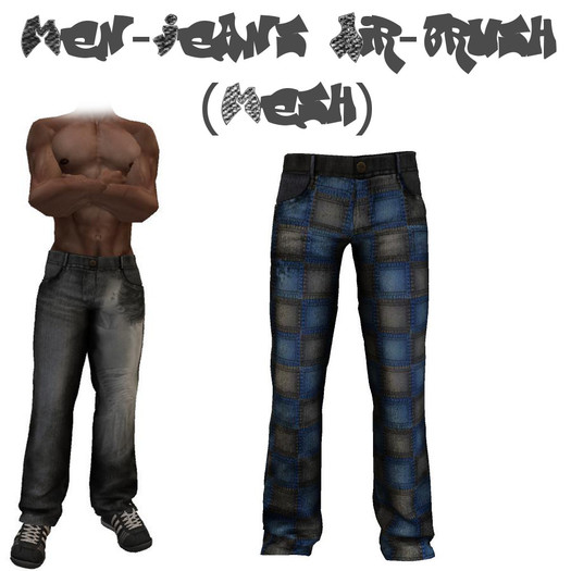 Men-Jens Air brush patchwork