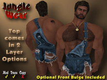 JW - "Grippers" Overall Shorts (Blue)