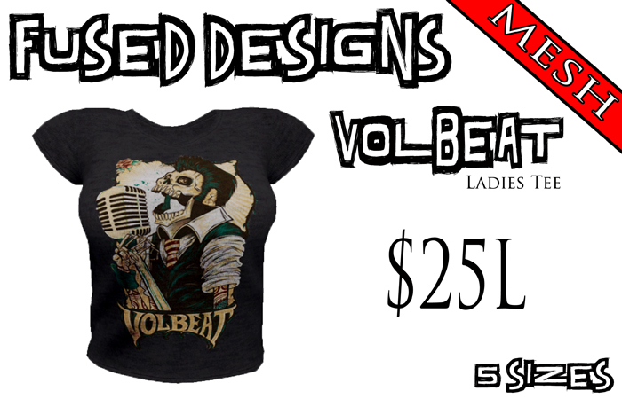 FUSED Designs Ladies Mesh Volbeat Tee