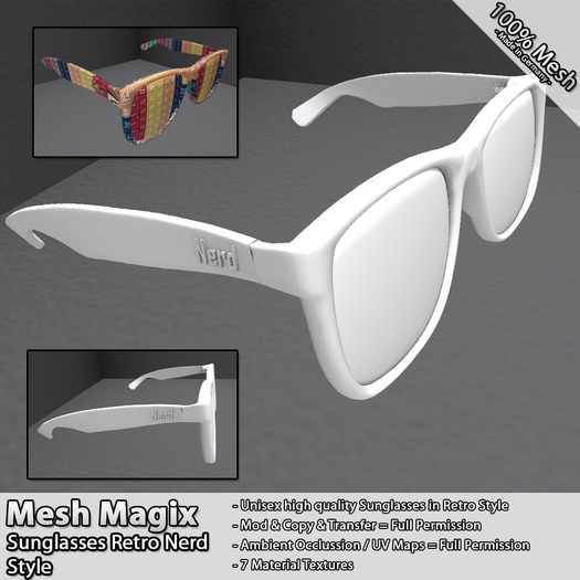 -Mesh Magix- Mesh Sunglasses Retro Justin Nerd Style