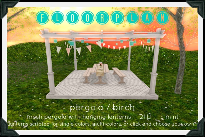 floorplan. pergola / birch [ boxed ]