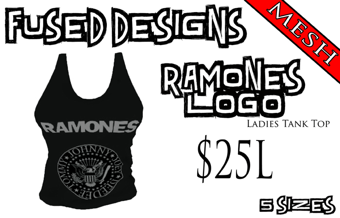 FUSED Designs Ladies Mesh Ramones Tank Top